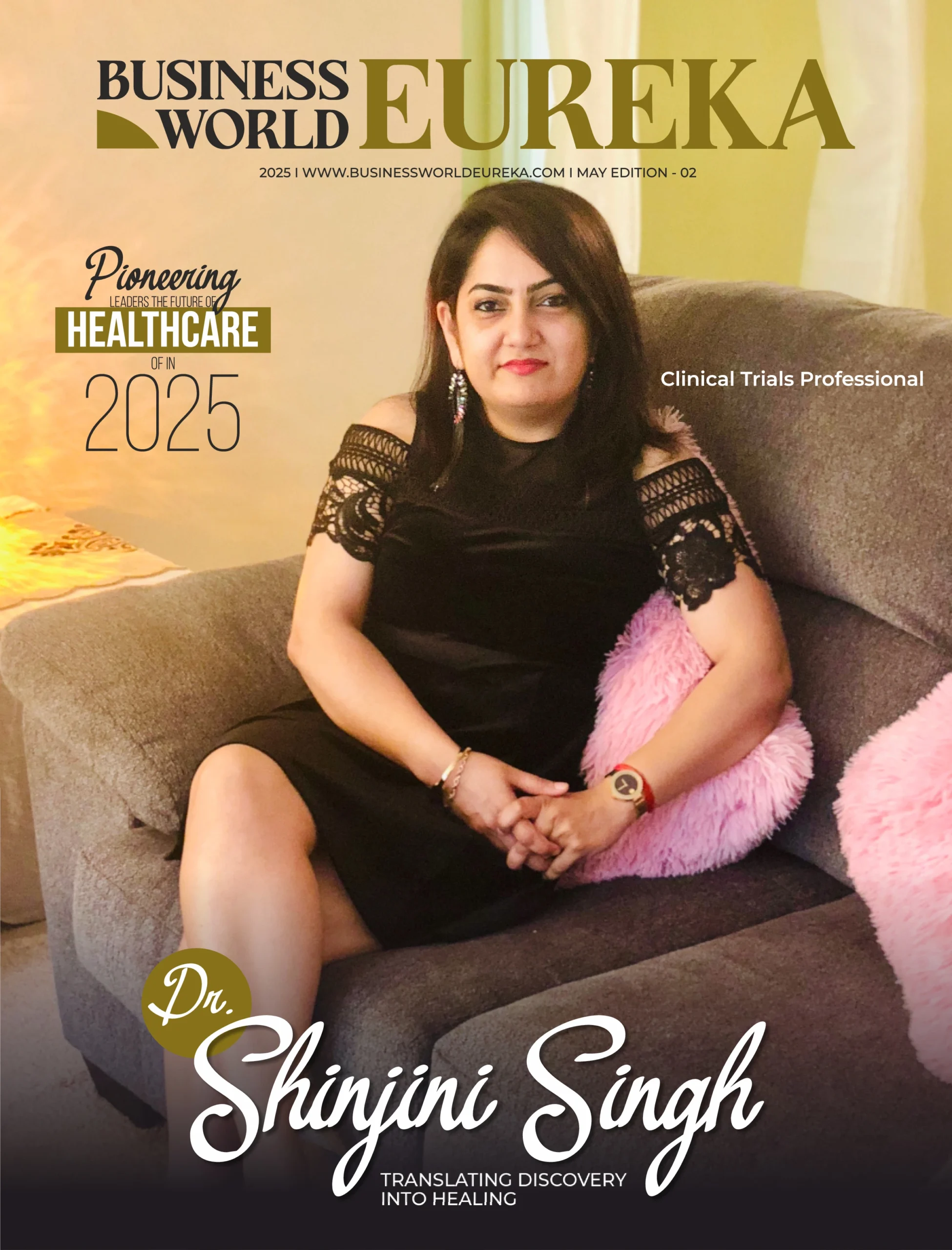 Shinjini Singh on the cover page of Pioneering Leaders the Future of Healthcare in 2025