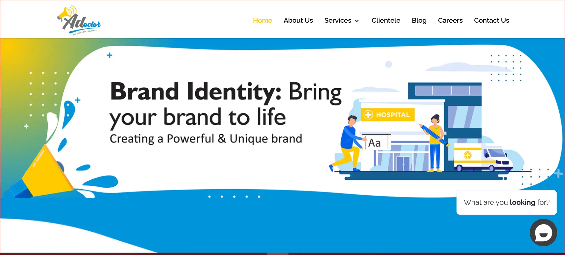 Adoctor Healthcare Branding Homepage with Brand Identity and Hospital Design Visual Adoctor-Healthcare-Branding-Homepage-with-Brand-Identity-and-Hospital-Design-Visual.webp