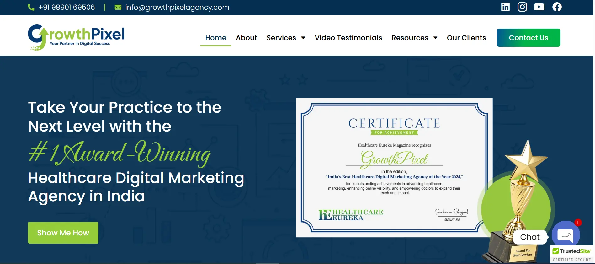 GrowthPixel-Homepage-Highlighting-Award-Winning-Status-and-Healthcare-Eureka-Certificate.webp