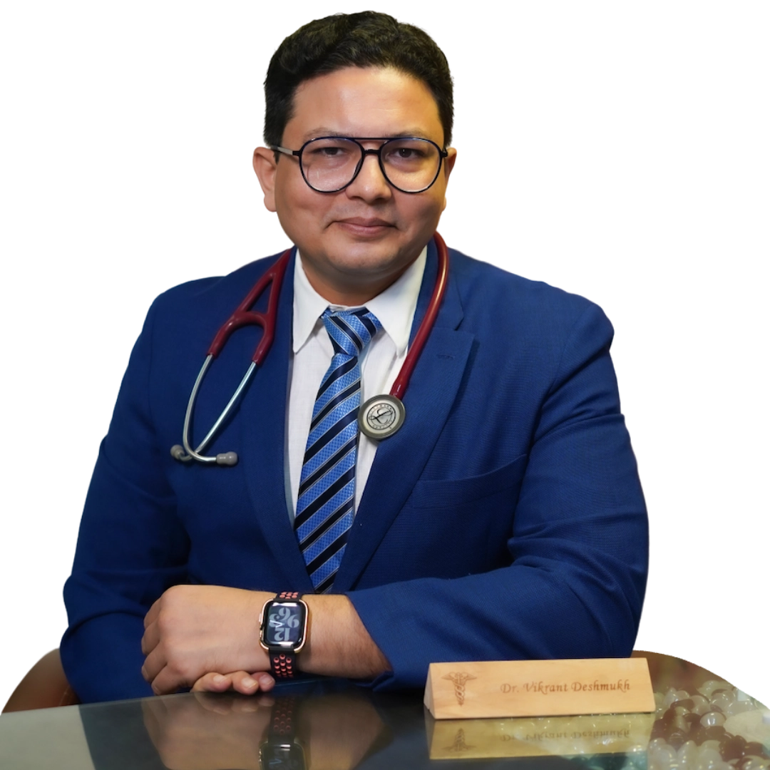 Doctor in Blue Suit With Stethoscope