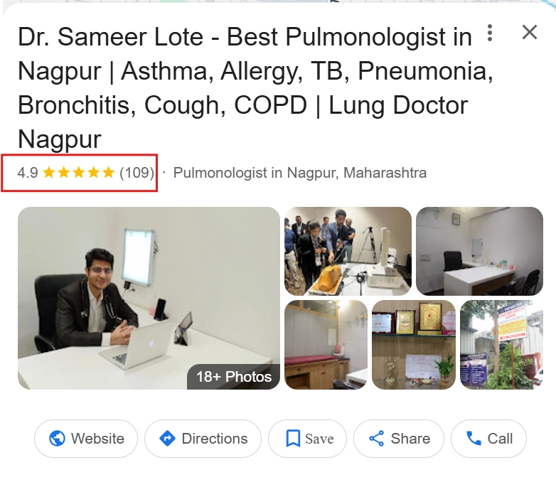 Pulmonary Care Clinic Profile With Doctor at Desk